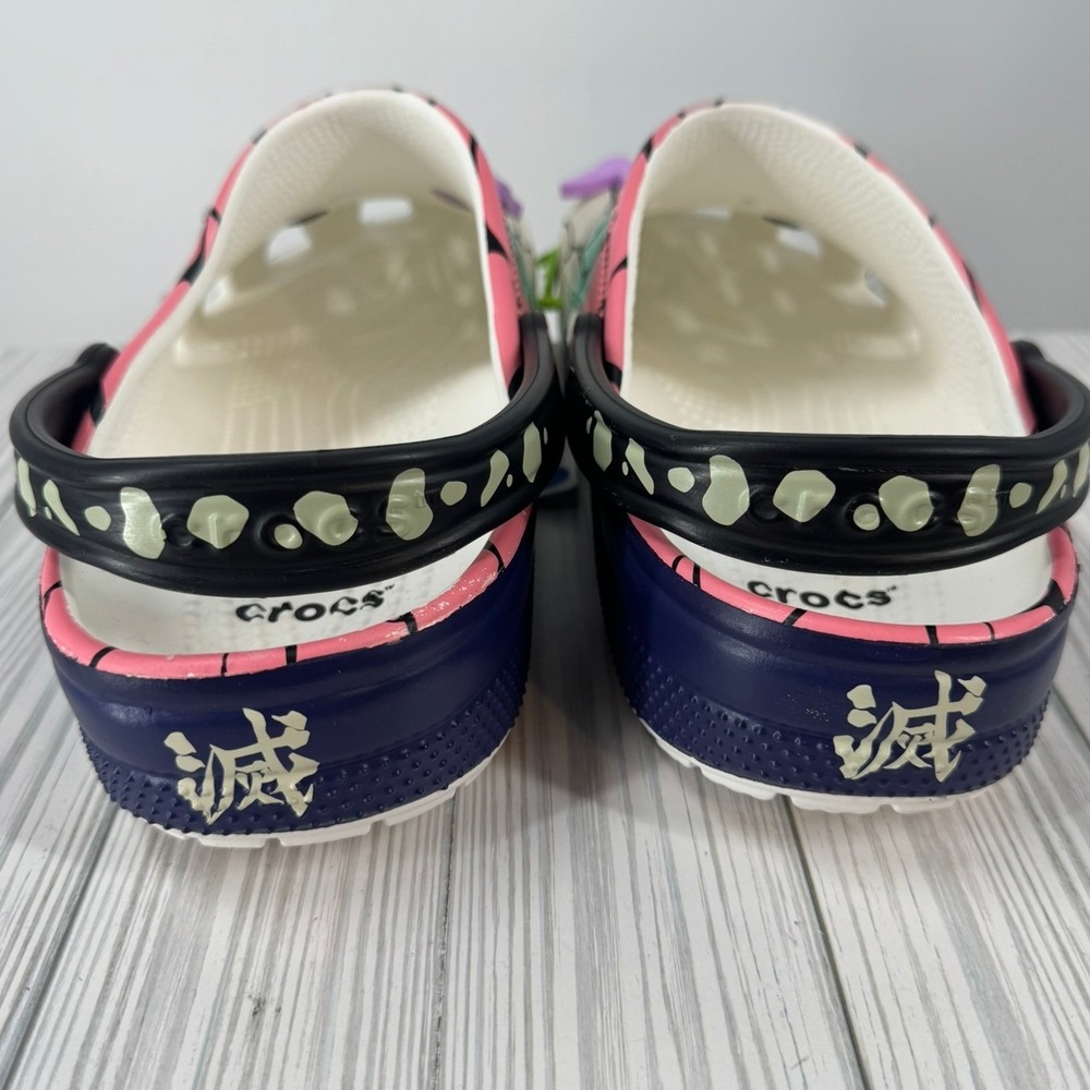 Crocs x Demon Slayer Classic Clog Shinobu Kocho Men's Size 11 Sandal 211412-90H - Picture 11 of 11